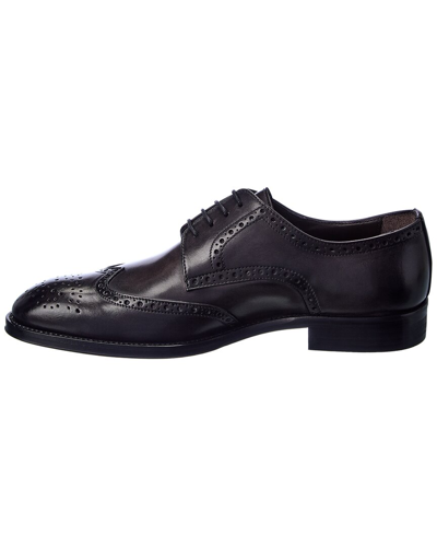 Shop M By Bruno Magli Costa Leather Oxford In Grey