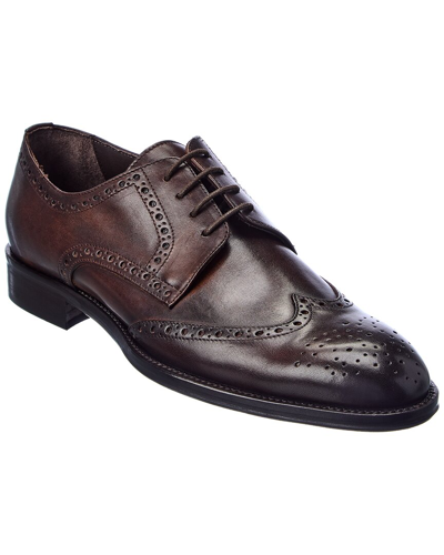 Shop M By Bruno Magli Costa Leather Oxford In Brown