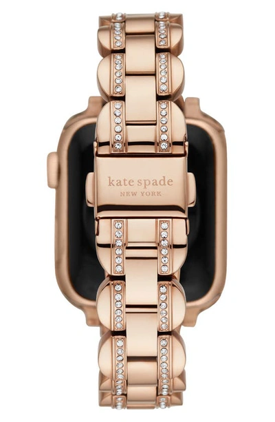 Kate Spade Pavé Apple Watch® Bracelet In Rose Gold