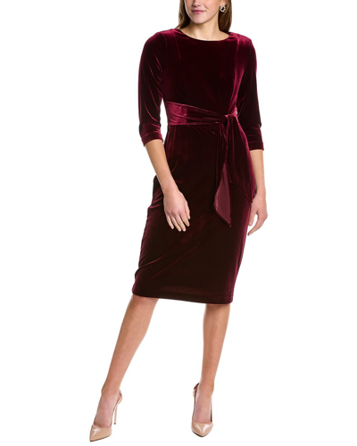 Shop Adrianna Papell Velvet Sheath Dress In Nocolor