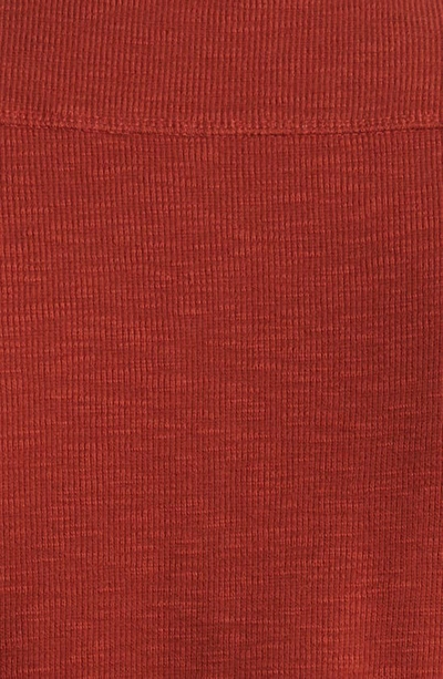 Shop Allsaints Muse Long Sleeve Thermal Henley In Vermillion Red