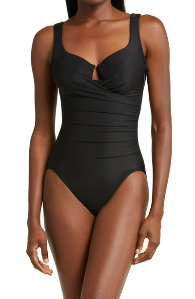 Shop Miraclesuit Must Have Escape One-piece Swimsuit In Black
