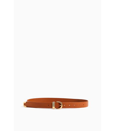 Shop Khaite Bambi Skinny Belt In Caramel In Orange