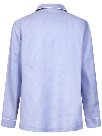 Shop Brioni Ventiquattro Pajama In Light Blue