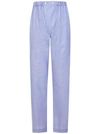 Shop Brioni Ventiquattro Pajama In Light Blue