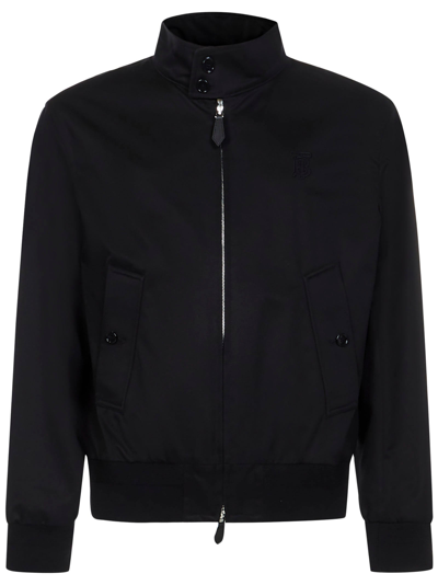 Shop Burberry Harrington Jacket In Black