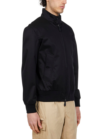 Shop Burberry Harrington Jacket In Black