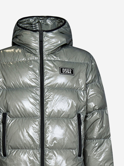 Shop Dsquared2 Down Jacket In Grey