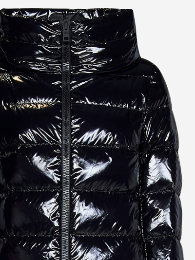 Shop Herno Gloss Down Jacket In Black