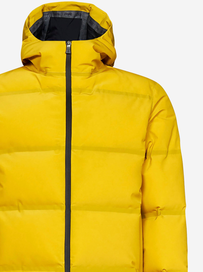 Shop Herno Laminar Cut Deep Down Jacket In Yellow