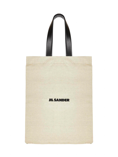 Shop Jil Sander Hand Bag In Beige