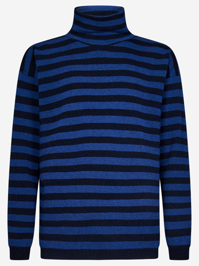 Shop Lardini Sweater In Blue