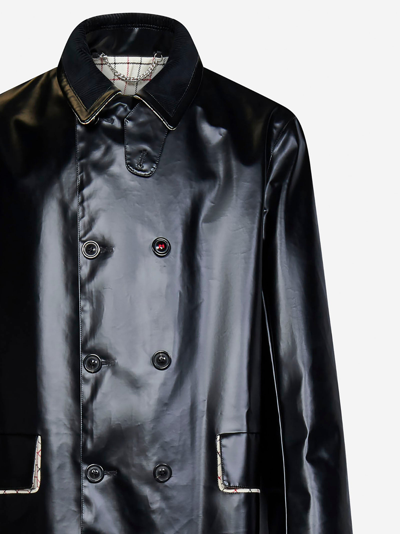 Shop Maison Margiela Coat In Black