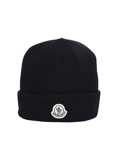 Shop Moncler Genius Hat With Iconic  Logo. Timeless And Essential Accessory In Black