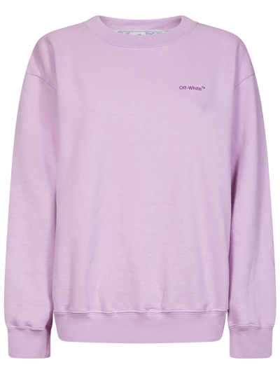 Shop Off-white Sweatshirt In Lilac