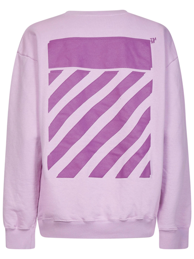 Shop Off-white Sweatshirt In Lilac