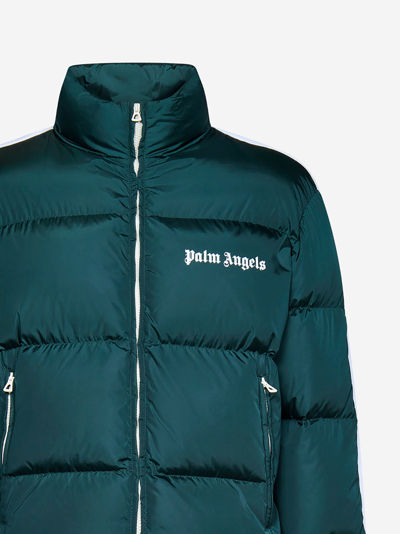 Shop Palm Angels Classic Track Down Jacket In Green