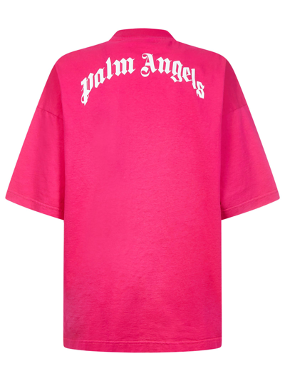 Shop Palm Angels T-shirt In Fuchsia