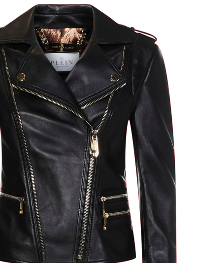 Shop Philipp Plein Jacket In Black