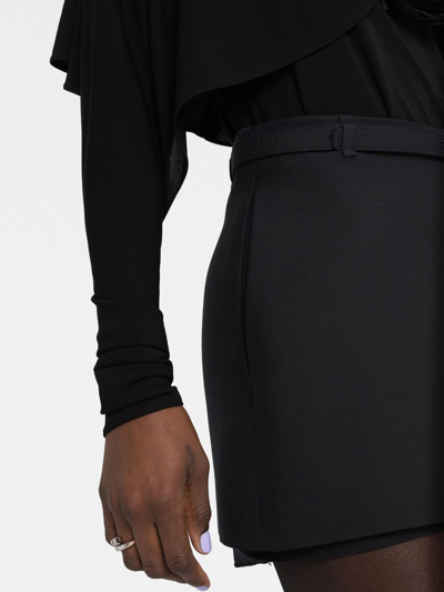 Shop Saint Laurent Long Sleeve Jersey Top In Black