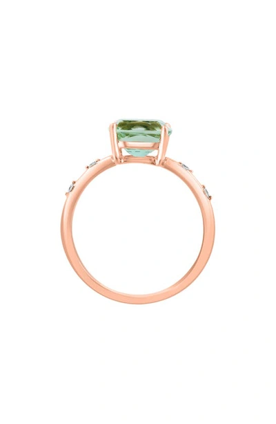 Effy 14k Rose Gold Pavé Diamond Quartz Ring In Pink