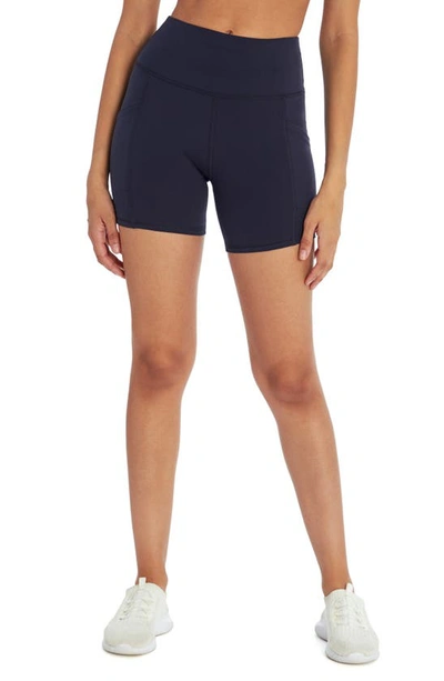 Shop Marika Linnette High Waist Control Shorts In Midnight Blue