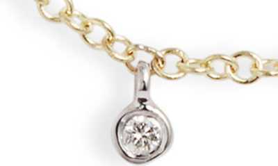 Meira T Diamond Shaker Frontal Necklace In Diamond/ Gold