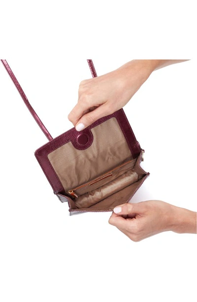 Shop Hobo Jill Leather Wallet Crossbody Bag In Iris