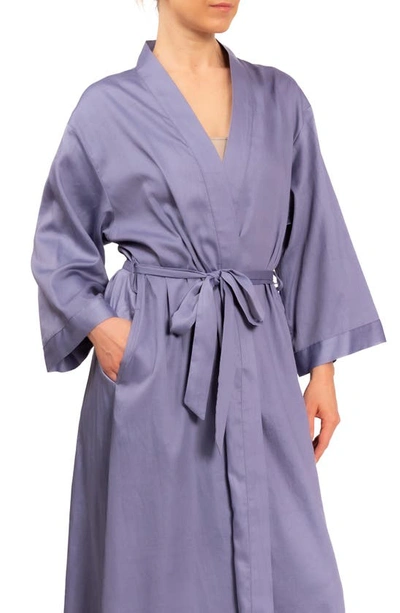 Shop Everyday Ritual Colette Cotton Robe In Violet