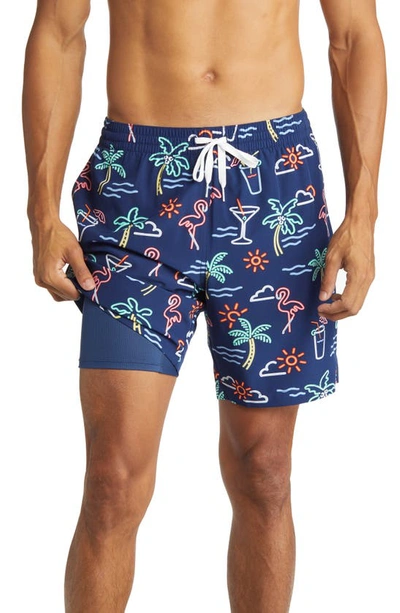 Shop Chubbies Classic 7-inch Swim Trunks In The Neon Lights