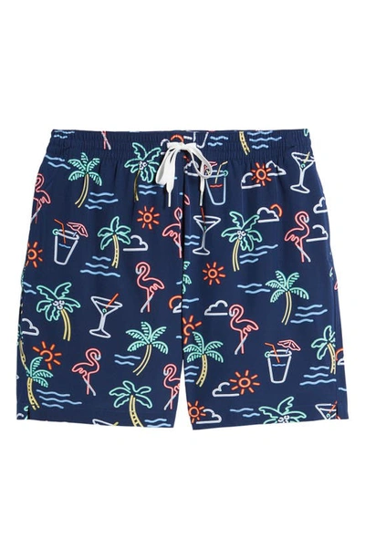 Shop Chubbies Classic 7-inch Swim Trunks In The Neon Lights