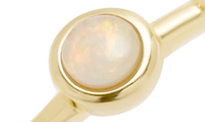 Brook & York Pippa Opal Extra Thin Ring In Gold