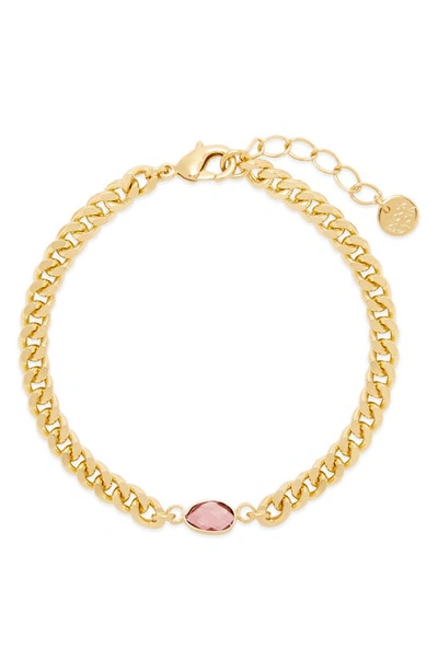 Shop Brook & York Carson Curb Chain Bracelet In Gold