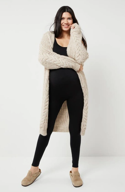 A Pea In The Pod Seamless Maternity Bodysuit In Black