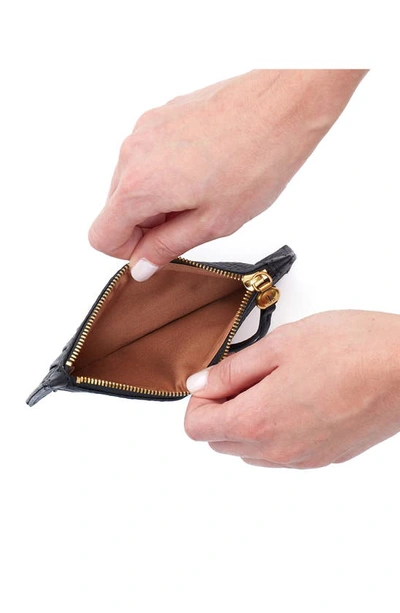 Hobo Carte Leather Wallet In Black
