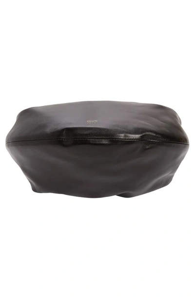 Shop Khaite Medium Olivia Leather Hobo Bag In Black