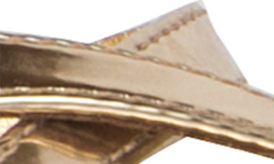 Shop Black Suede Studio Arielle Sandal In Gold Metallic Leather