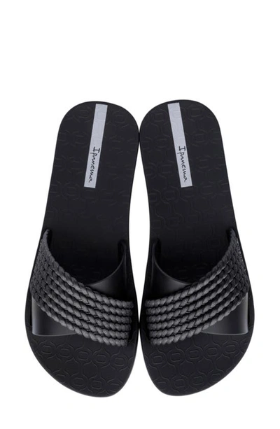 Shop Ipanema Street Ii Slide Sandal In Black/ Black