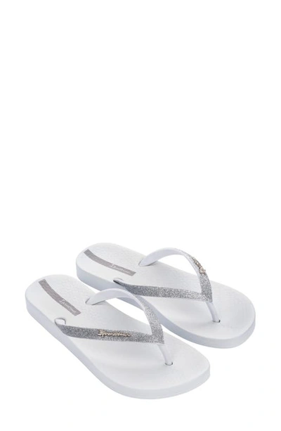 Ipanema Ana Sparkle Flip Flop In White | ModeSens