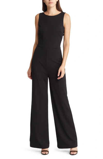 Enamored Black Backless Jumpsuit