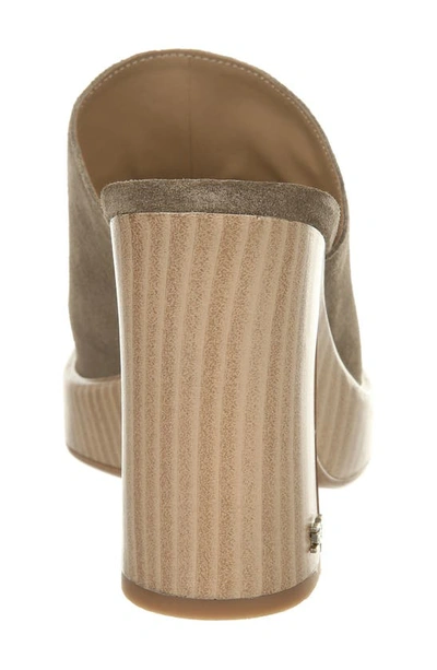 Sam Edelman Shiloh Leather Heel Mule In Desert Olive