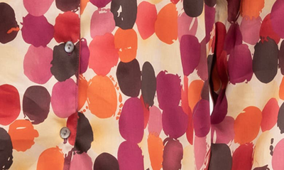 Everyday Ritual Allison/angela Button-down Cotton Pajama Set In Painters Pallet