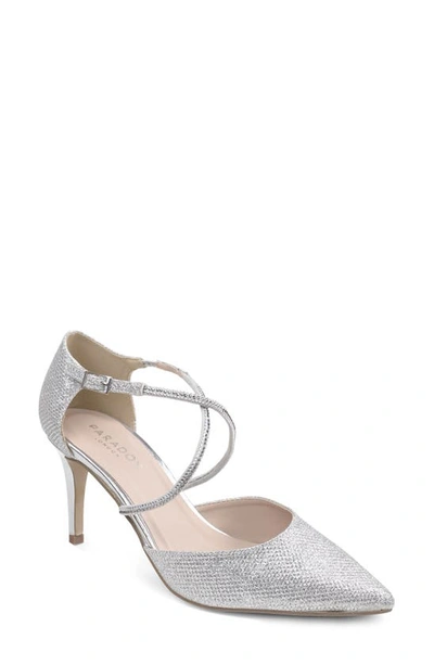 Shop Paradox London Pink Kennedy Pointed Toe Pump In Silver