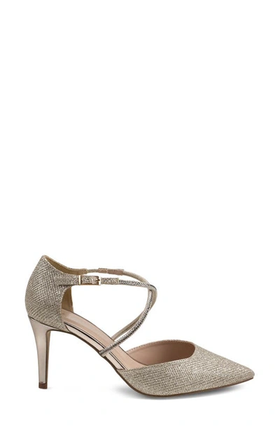 Paradox London Pink Kennedy Pointed Toe Pump In Champagne