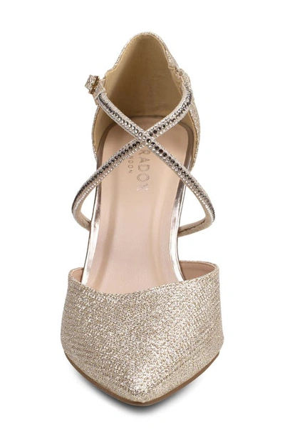 Paradox London Pink Kennedy Pointed Toe Pump In Champagne
