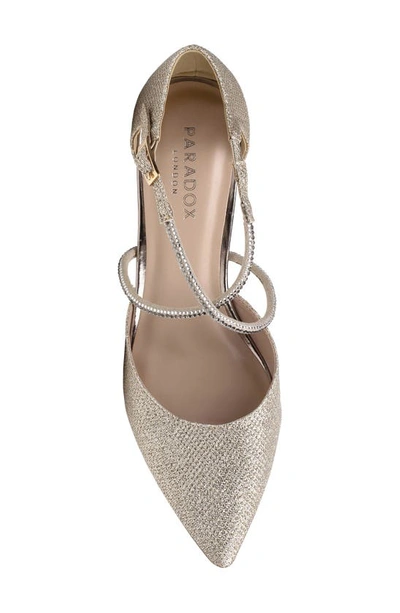 Shop Paradox London Pink Kennedy Pointed Toe Pump In Champagne