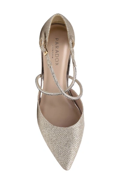 Paradox London Pink Kennedy Pointed Toe Pump In Champagne