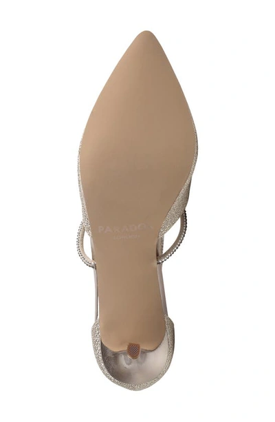 Paradox London Pink Kennedy Pointed Toe Pump In Champagne