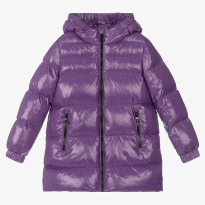 Shop Geox Girls Purple Puffer Coat