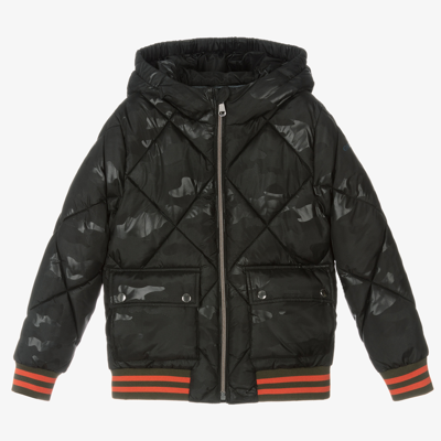 Shop Geox Boys Black Quilted Jacket